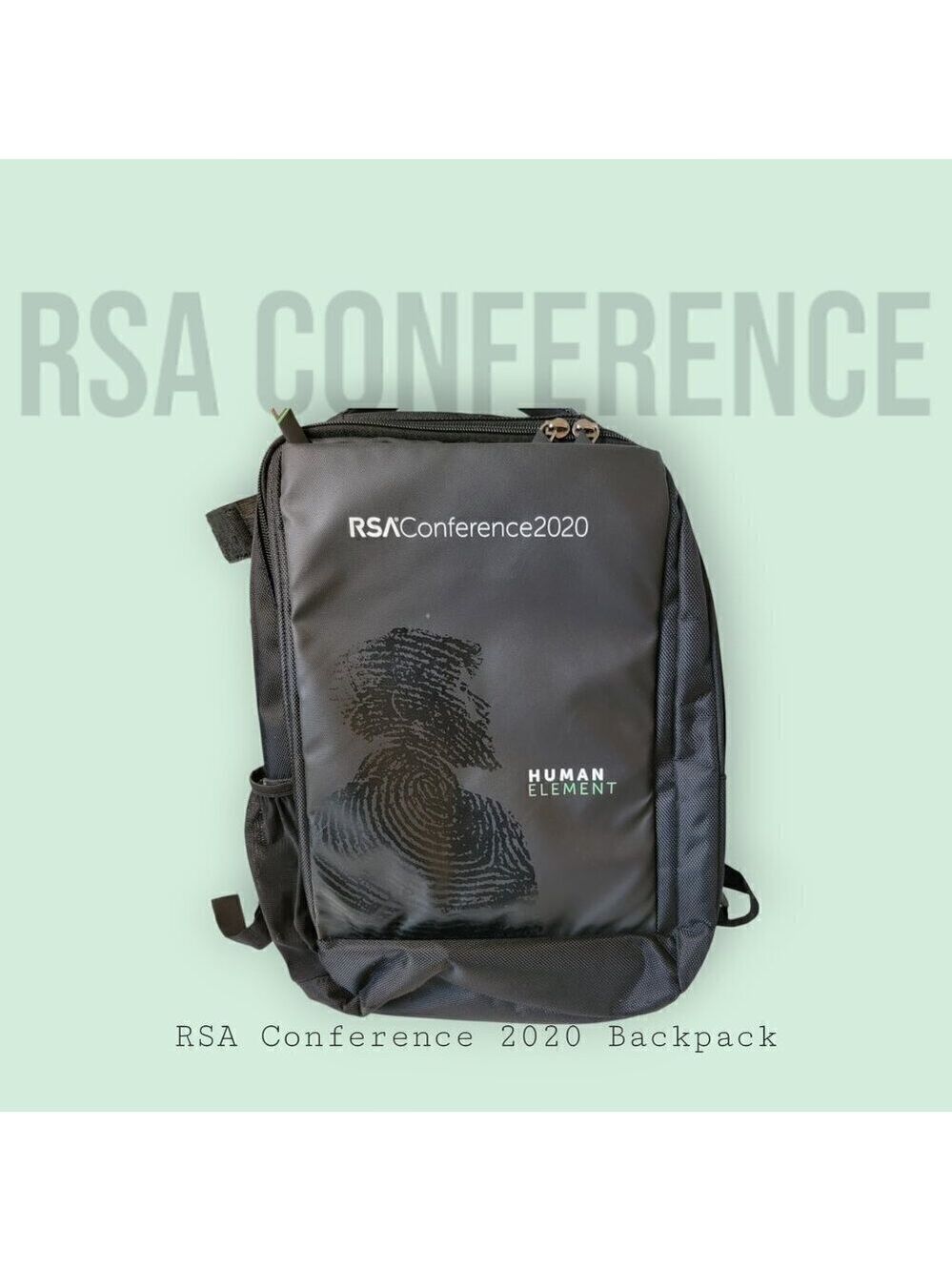 RSA Conference 2020 - Sleek Conference Backpack with Human Element Graphics